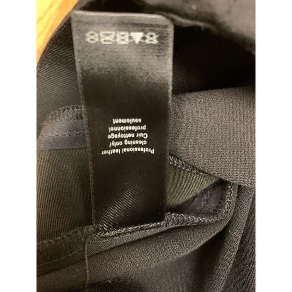 rag & bone Dani Black Leather Trim Pants  - Size 4 - Picture 9 of 10